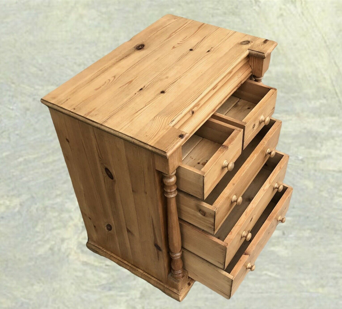 Gorgeous Pair Of Vintage Pine Bedside Chests / Bedside Tables ( SOLD )