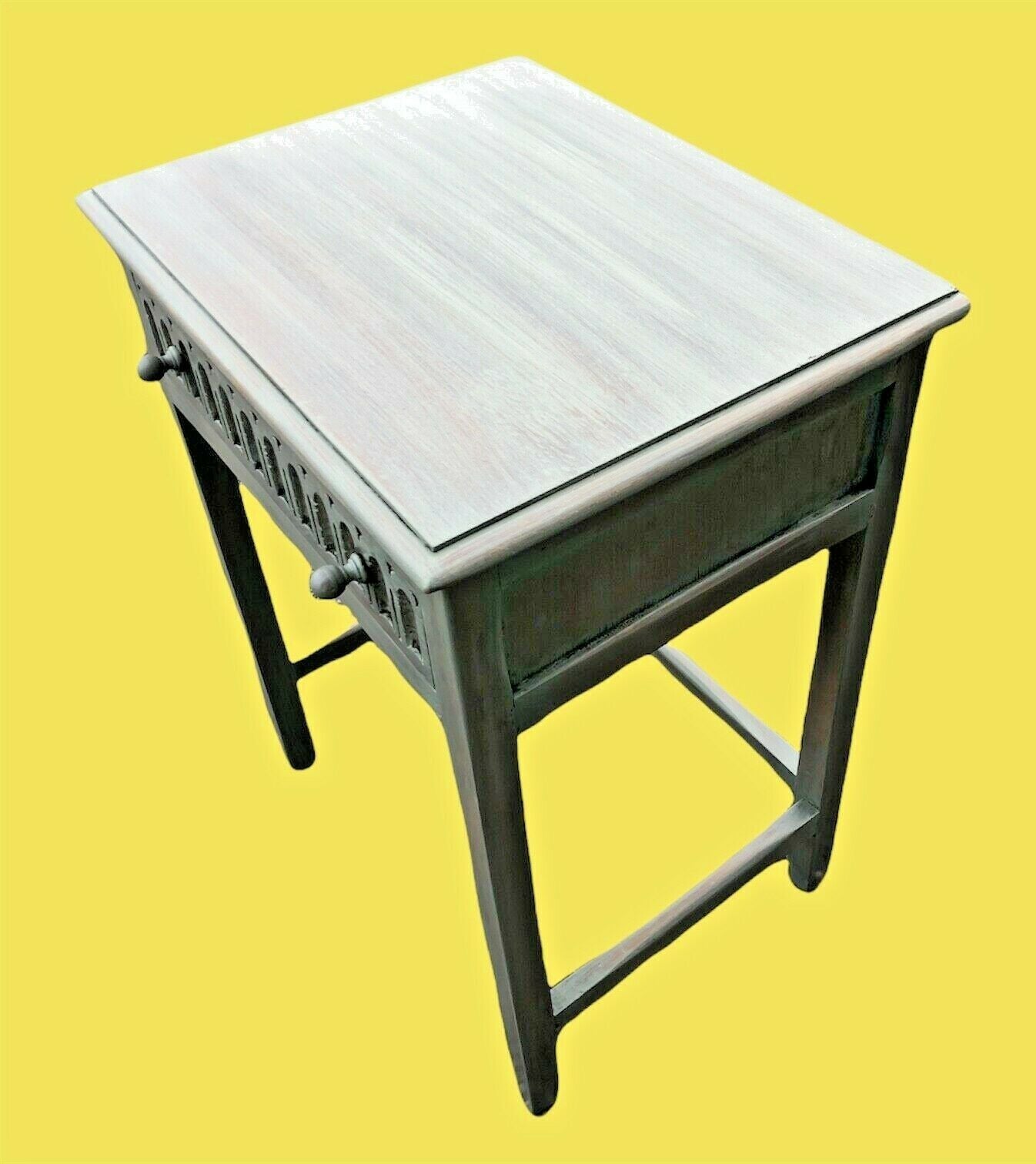 009.....Handsome Gothic Style Oak Side / Writing Table ( sold )
