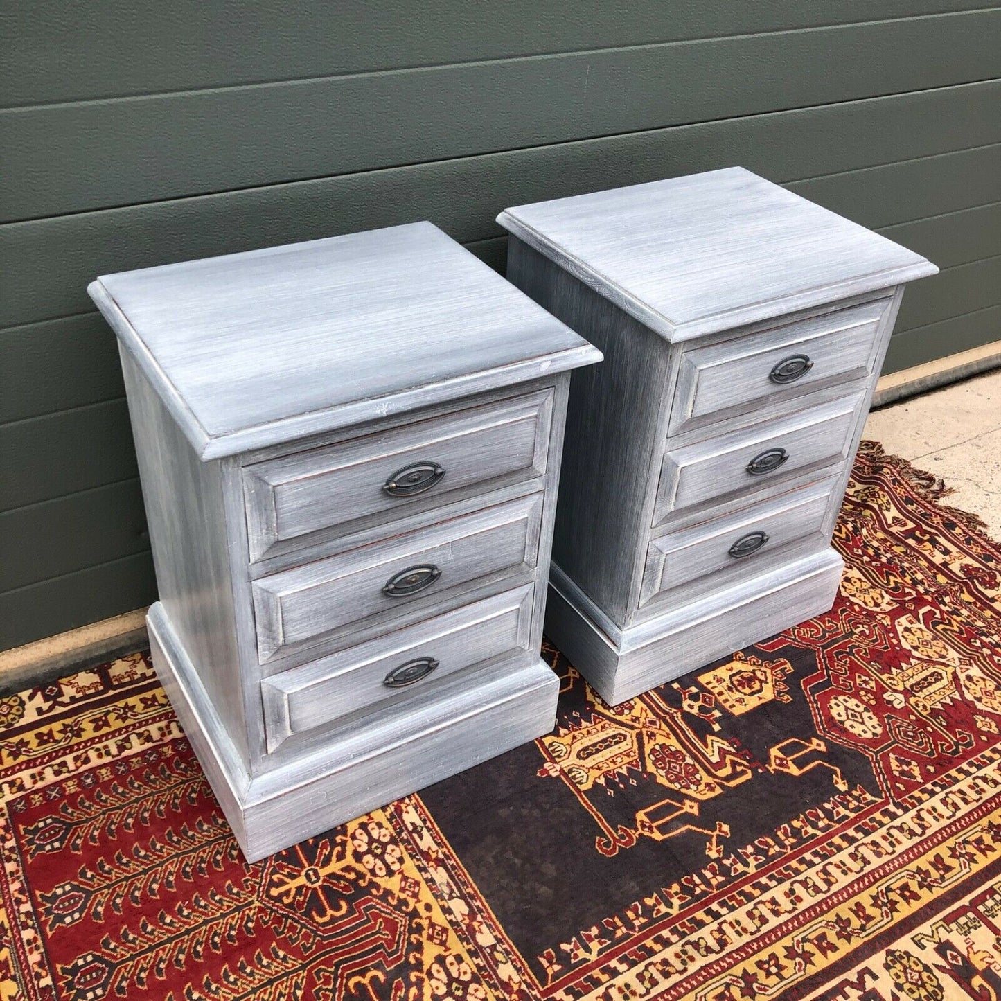 Pair Of Vintage Bedside Chests / Refinished Bedside Tables ( SOLD )
