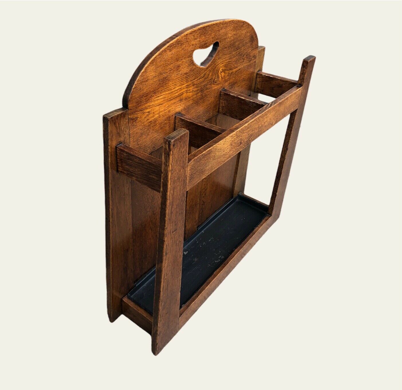 000966....Handsome Vintage Arts And Crafts Umbrella / Stick Stand ( sold )