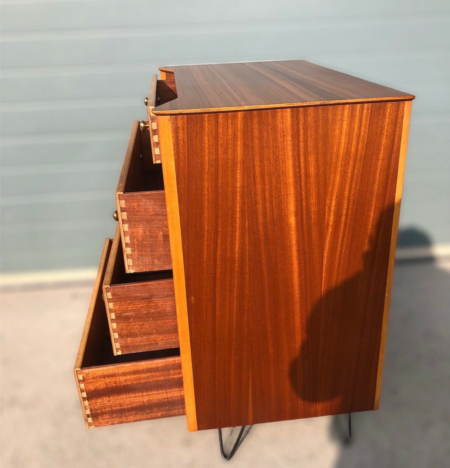 000977.....Stunning 1950'S Retro Tola Wood Chest Of Drawers By Austinsuite ( Sold )