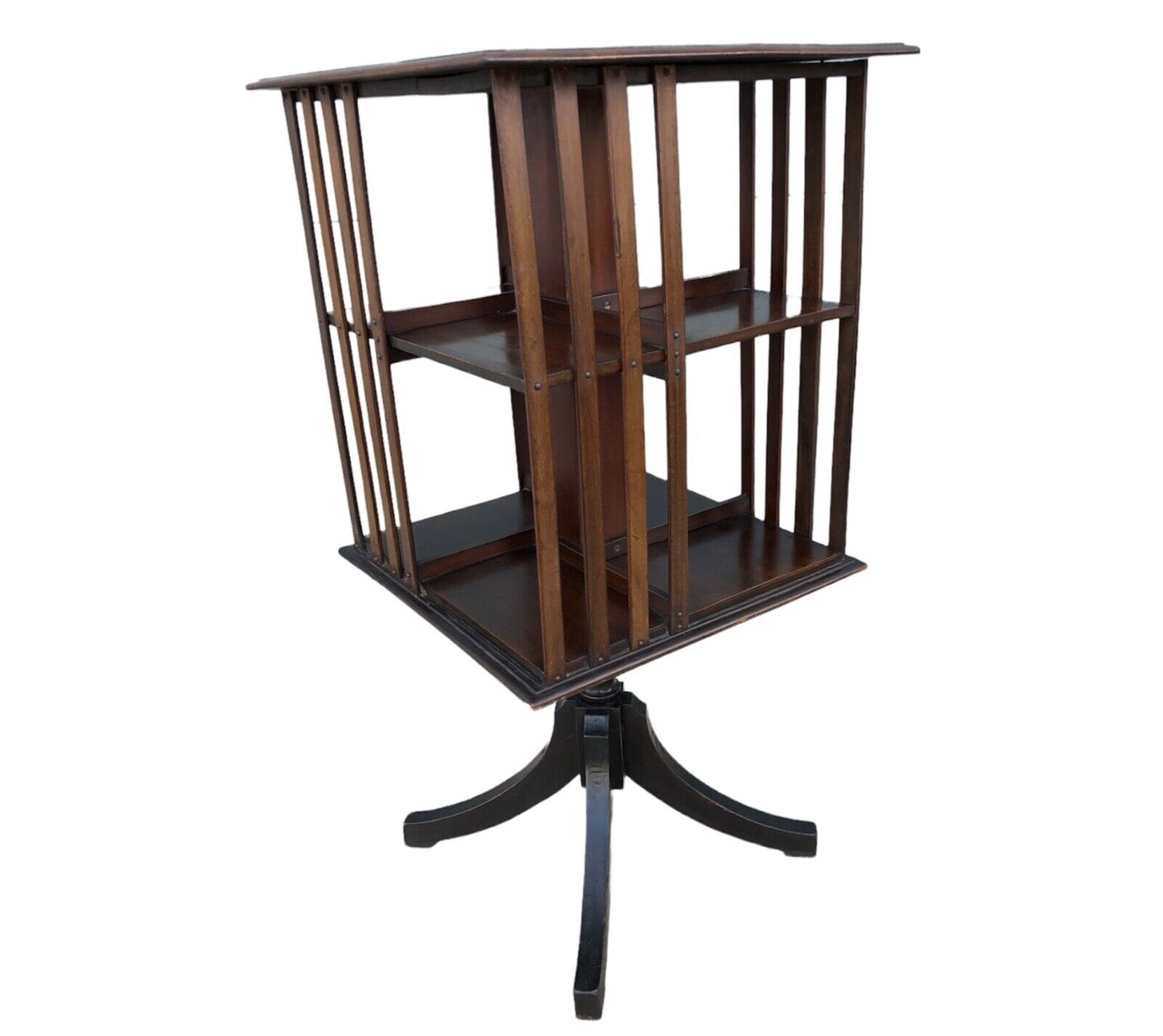 000925....Handsome Vintage Mahogany Revolving Bookcase ( sold )