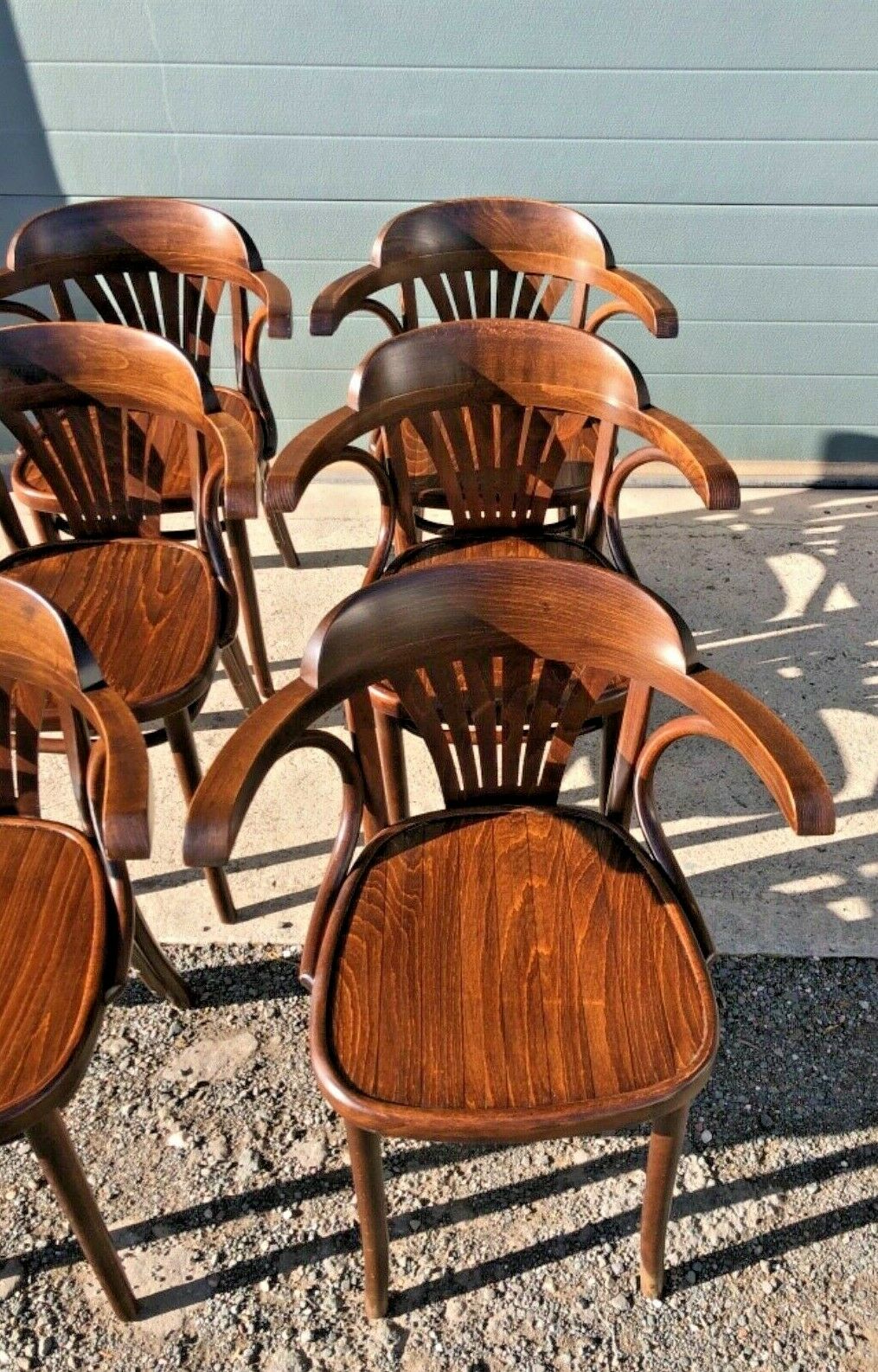 Set Of Six 1980'S Bentwood Chairs ( SOLD )