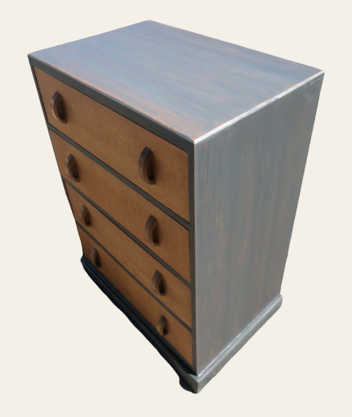 000959....Art Deco Oak Chest Of Drawers (Sold)