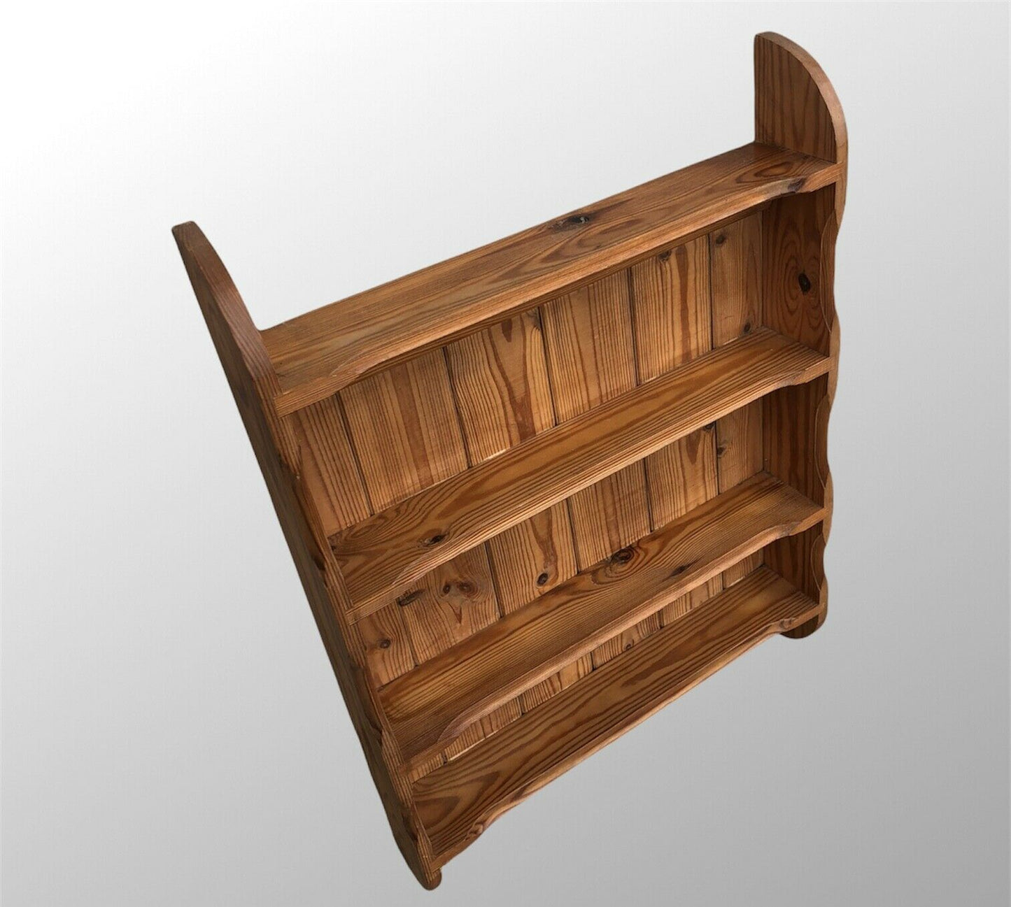 057.....A Set Of Vintage Pine Wall Shelves / Bookcase ( sold )