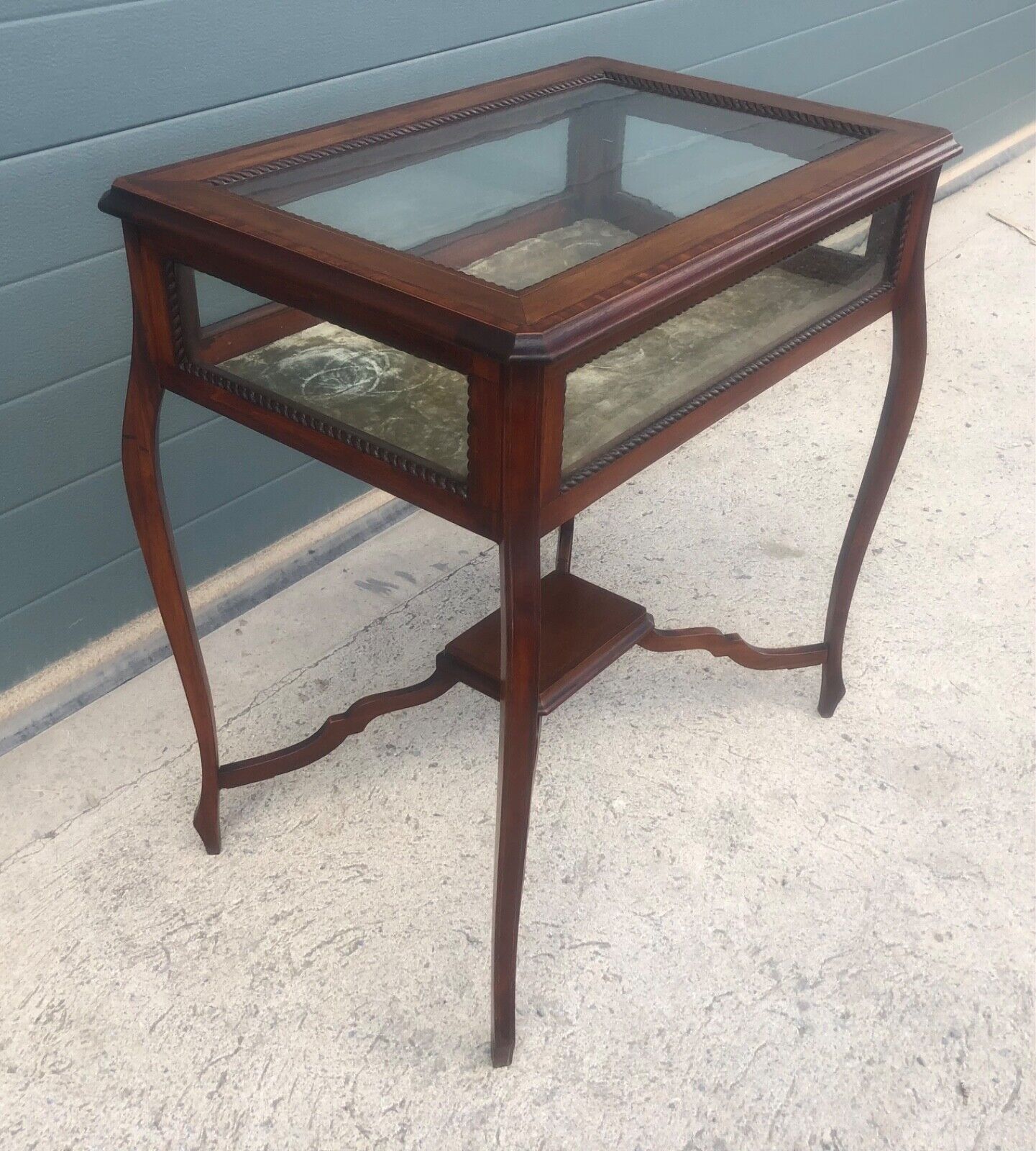 000928....Antique Bijouterie Table, Display Case ( sold )