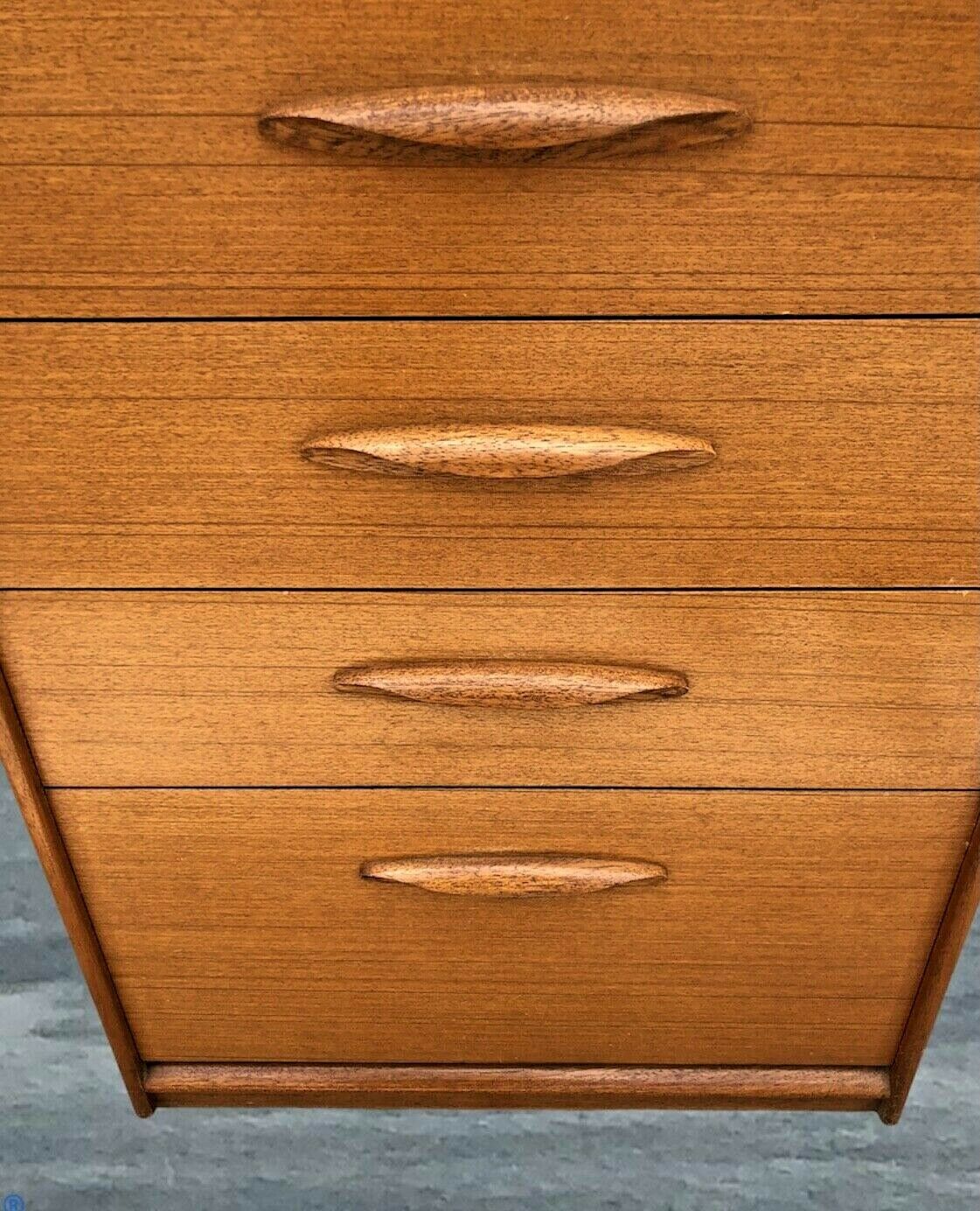 Retro Teak Tallboy Chest Of Drawers By Austinsuite ( SOLD )