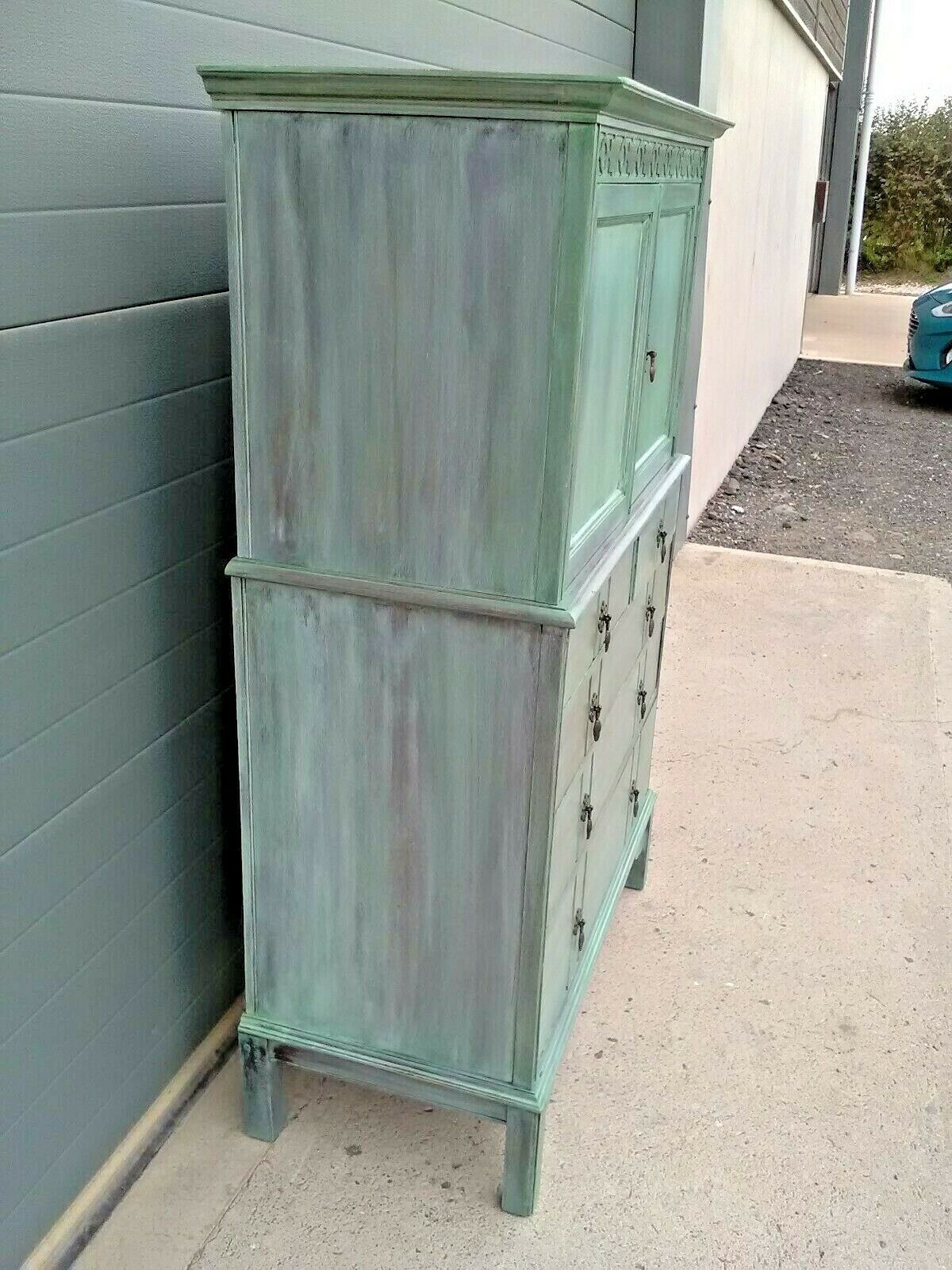 Stunning Waring And Gillows Cabinet On Chest / Make A Great Drinks Cabinet ( SOLD)