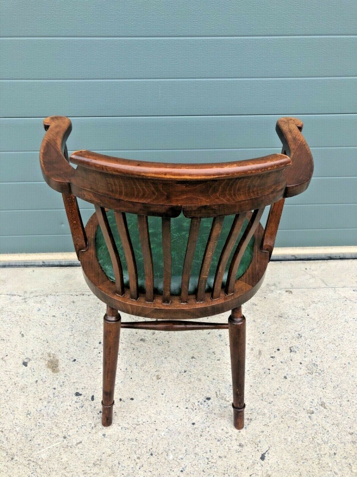 089.....Two Similar Handsome Vintage Desk Chairs