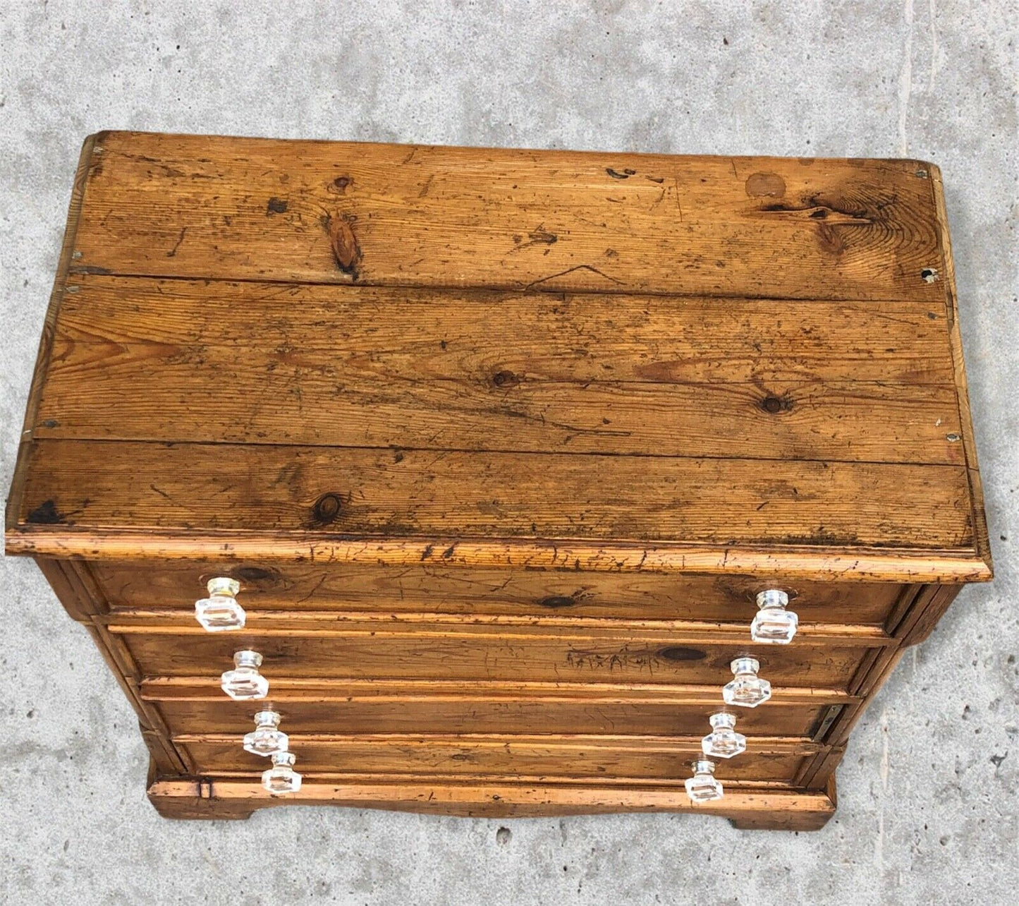 Vintage Pine Bedside Chest / Bedside Table ( SOLD )