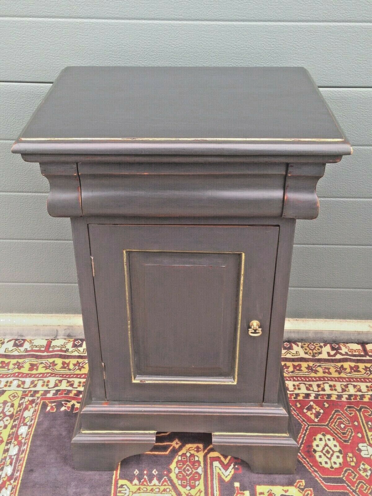 Stunning Pair Of Refinished Bedside Cabinets / Vintage Bedside Cupboards ( SOLD )