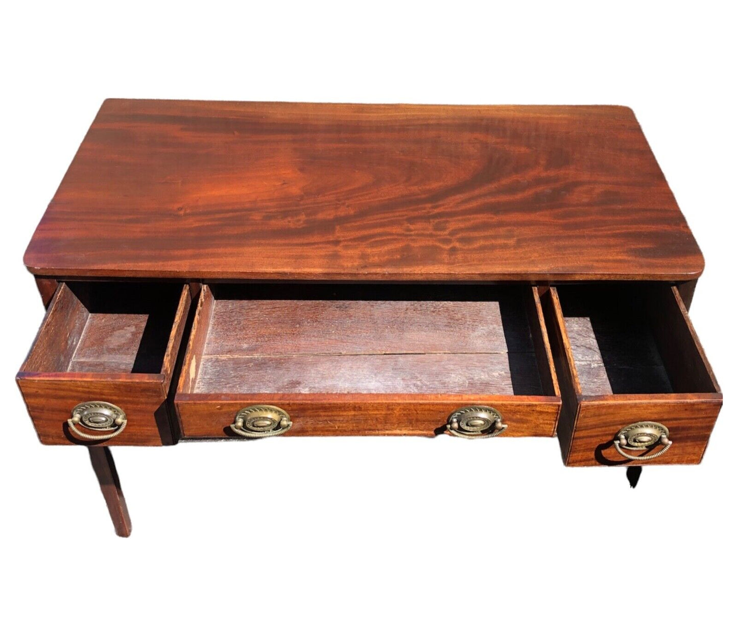 000920....Handsome Antique Mahogany Writing Or Hall Table ( sold )