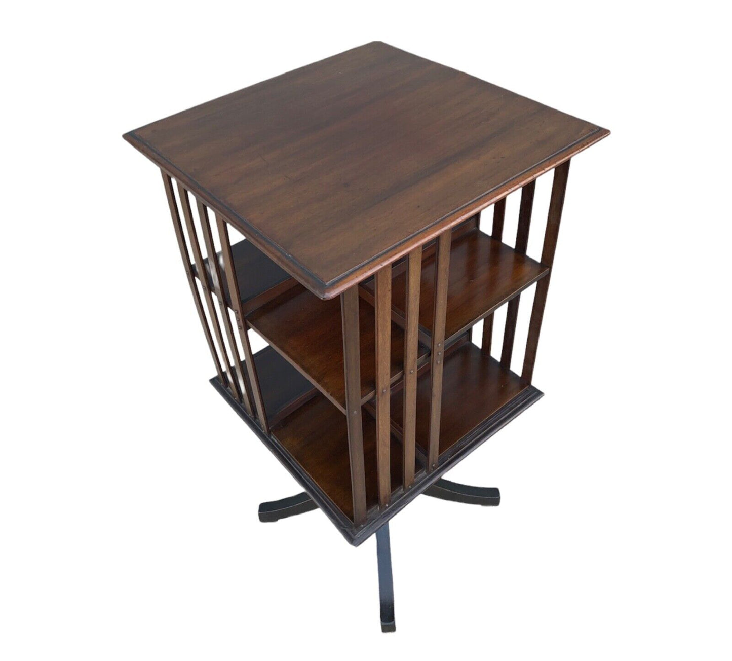 000925....Handsome Vintage Mahogany Revolving Bookcase ( sold )