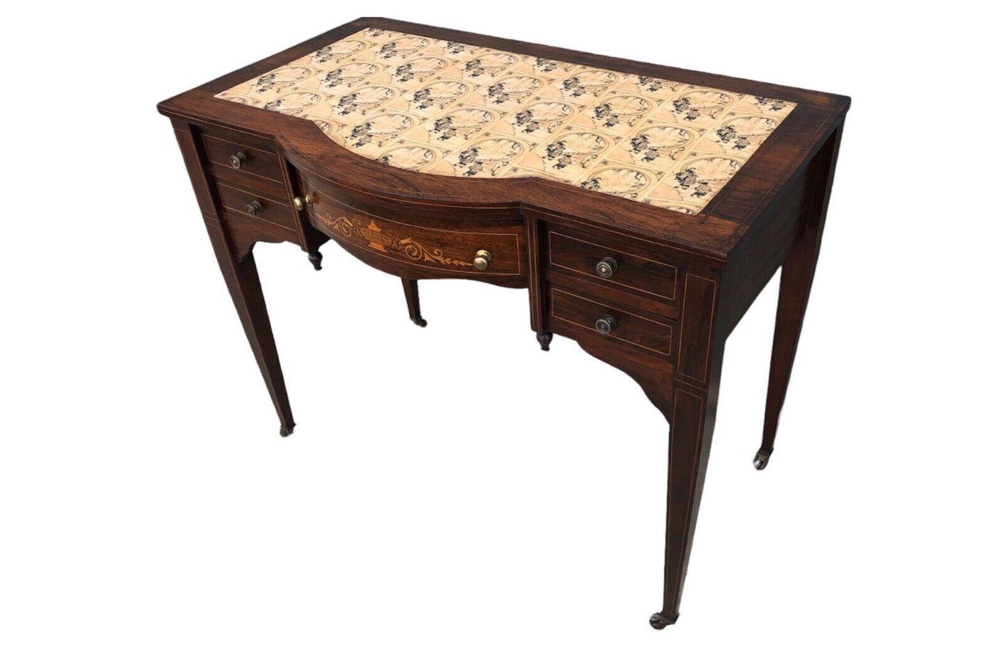000927....Handsome Antique Rosewood Writing Desk ( sold )