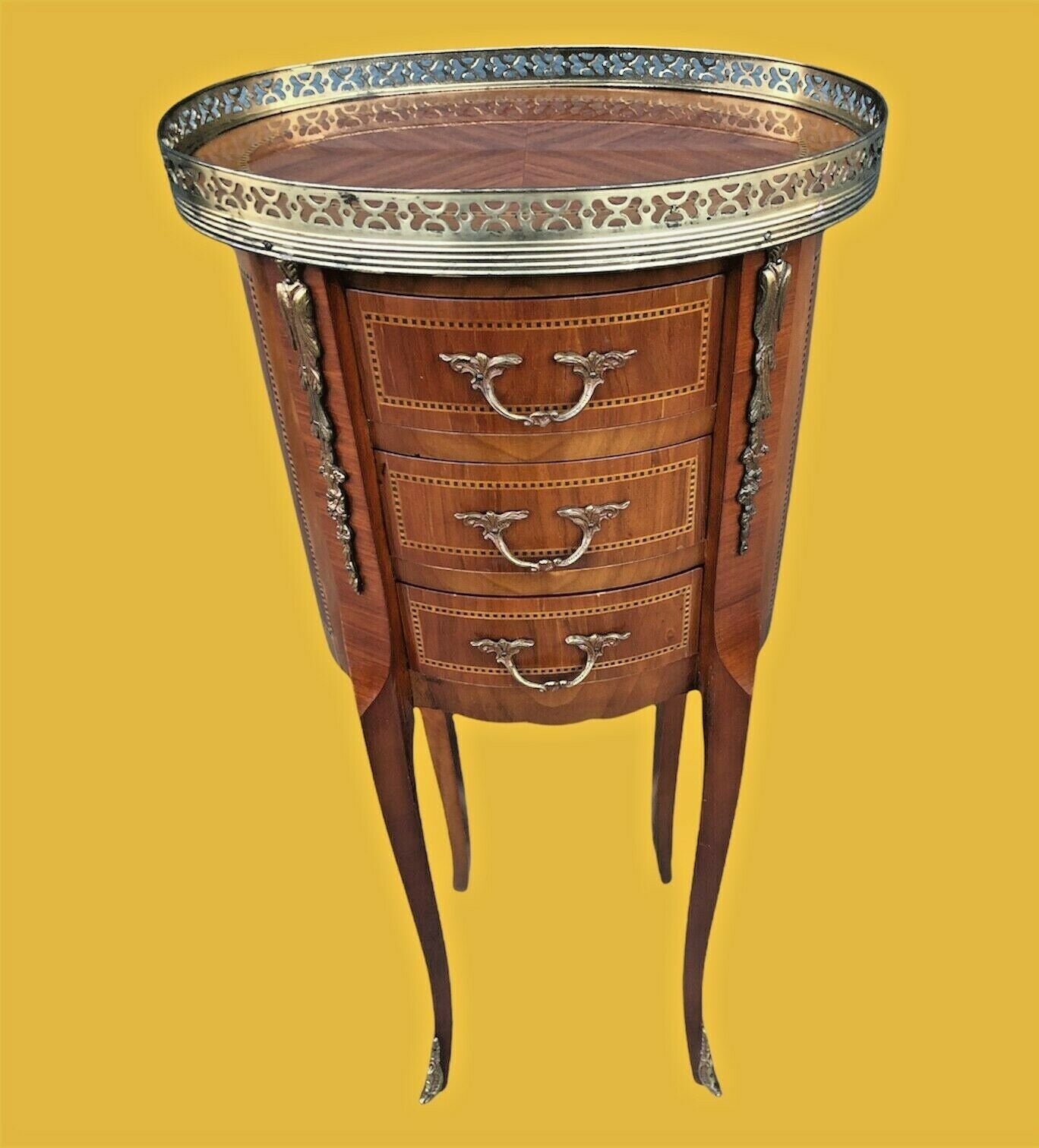 Stunning Pair Of Small Vintage French Lamp Tables / Bedside Tables ( SOLD )