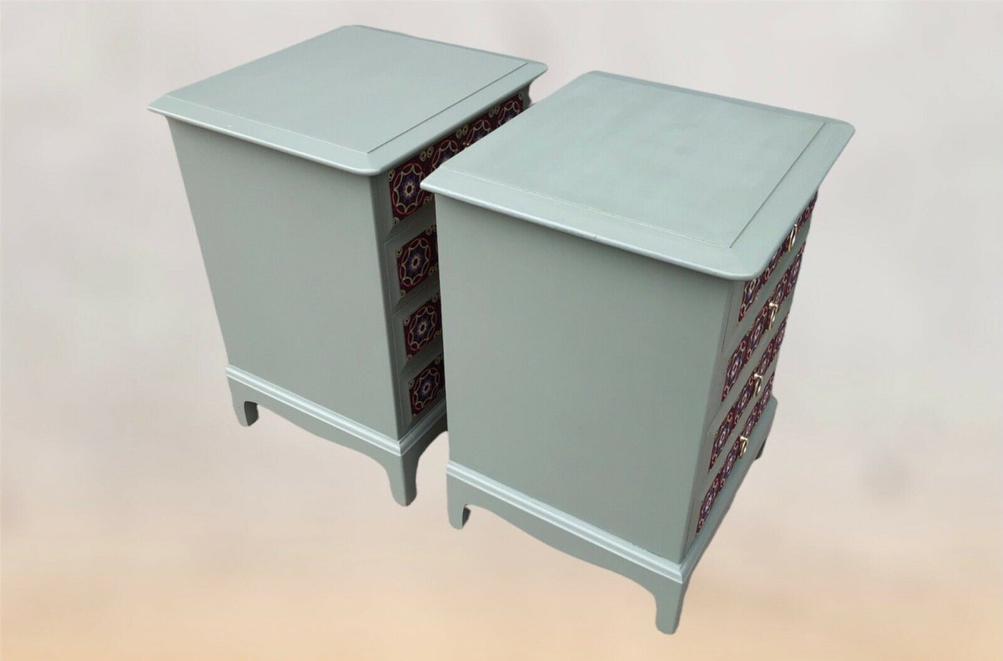 000969.....Stunning Pair Of Vintage Bedside Chests By Stag / Bedside Tables ( sold )