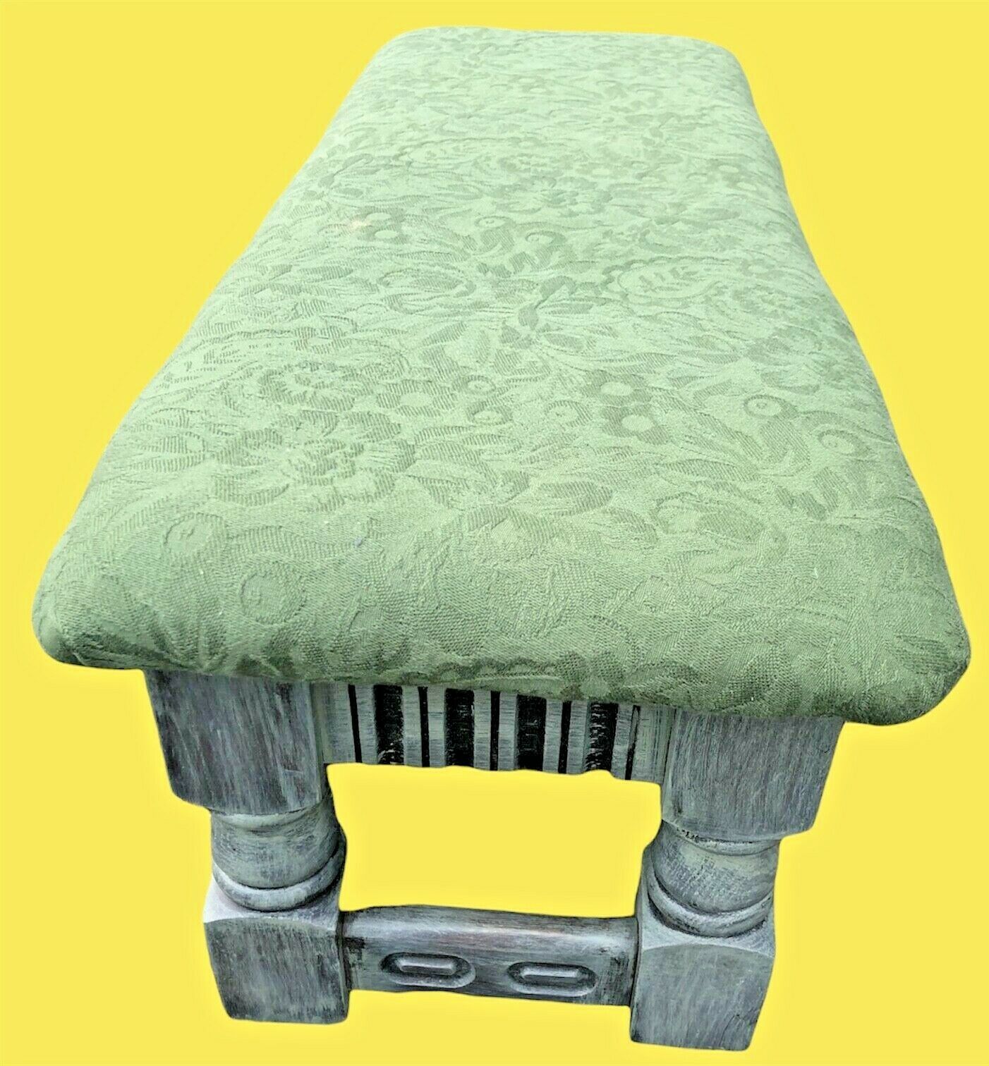 008.....Handsome Vintage Carved Oak Stool (sold)