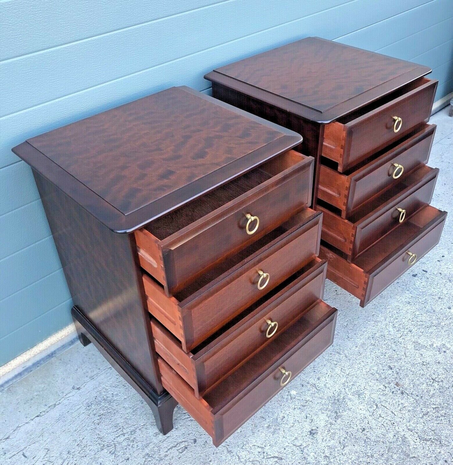Handsome Pair Of Vintage Stag Bedside Chests / Stag Bedside Tables ( SOLD )