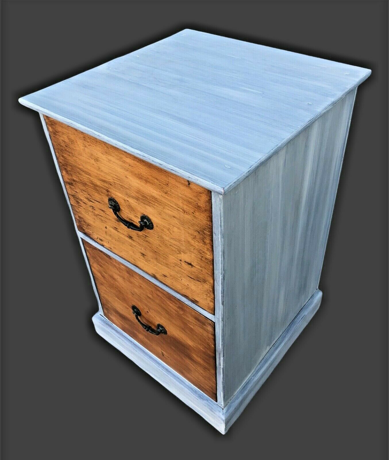 000991.....Handsome Vintage Two Drawer Chest ( sold )