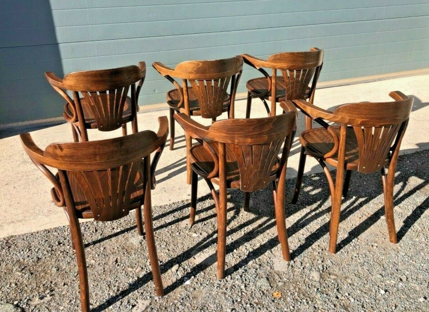 Set Of Six 1980'S Bentwood Chairs ( SOLD )