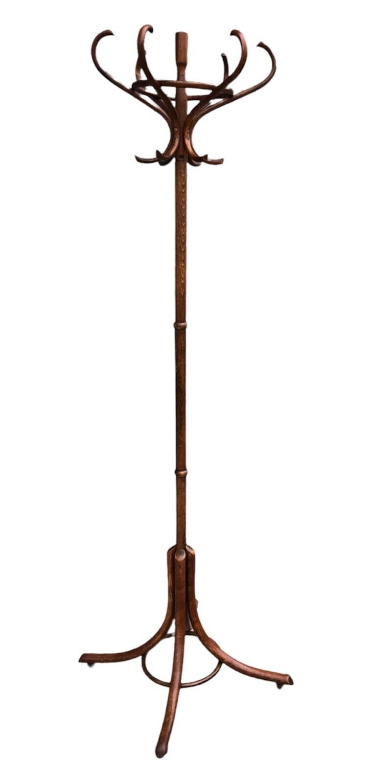 000976.....Handsome Vintage Bentwood Revolving Hat And Coat Stand (sold)
