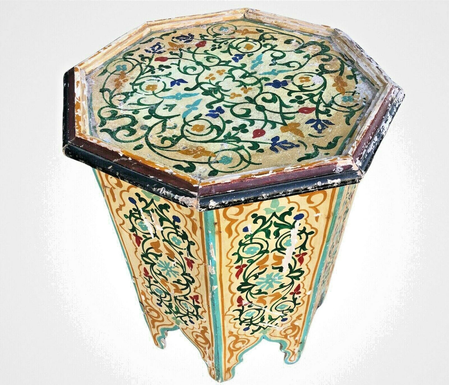 Vintage Indian Hand Painted Table ( SOLD )