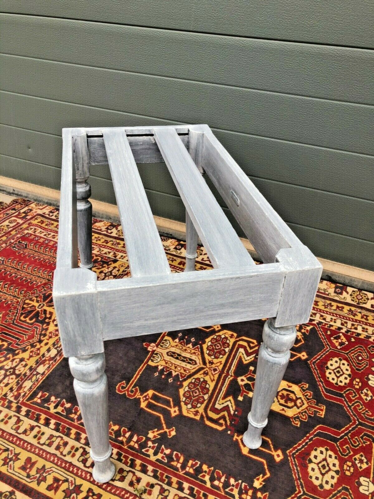 Antique Luggage Stand / Refinished Suitcase Rack ( SOLD )