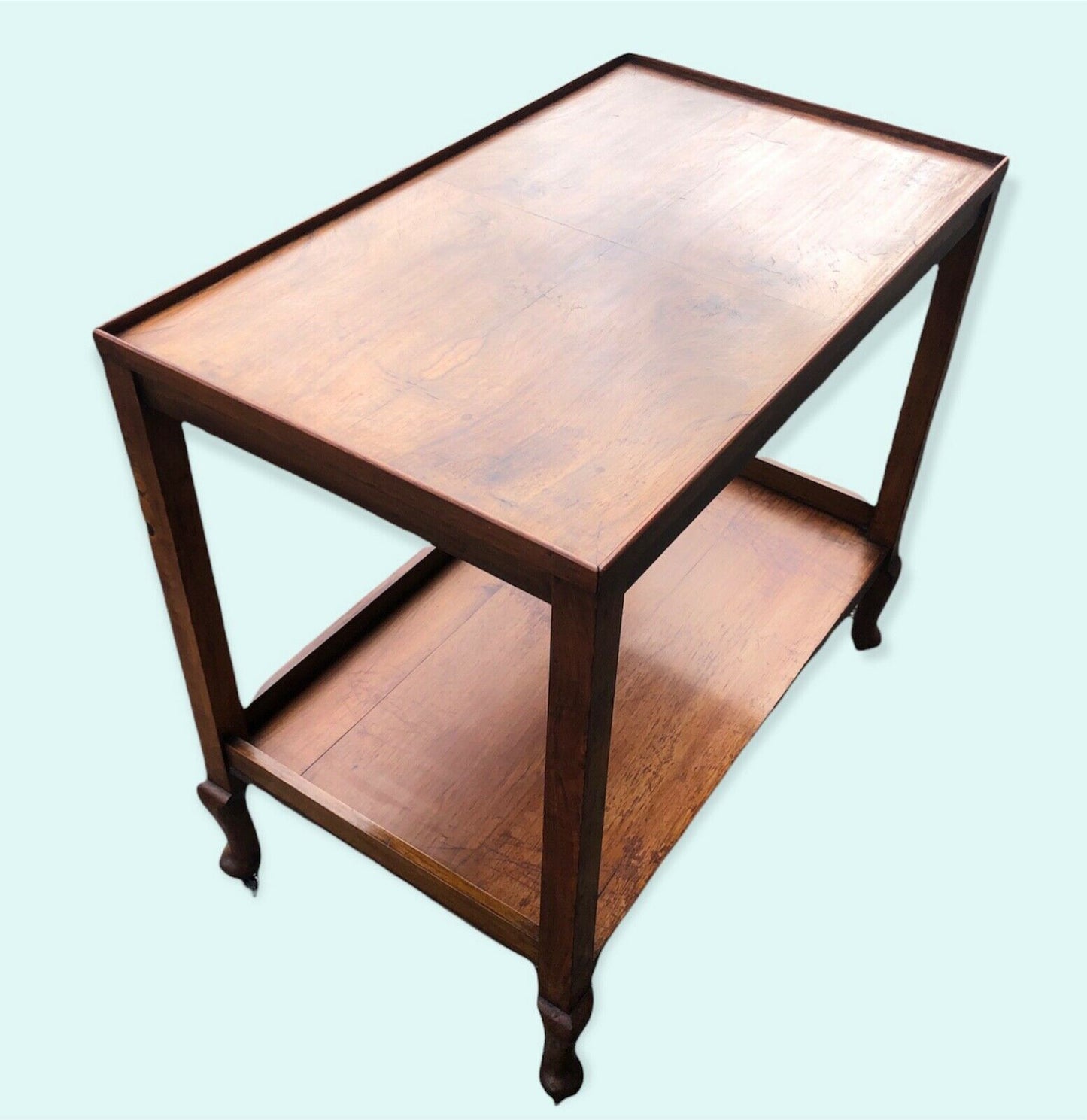000980.....Vintage Walnut Serving / Drinks Trolley ( sold )