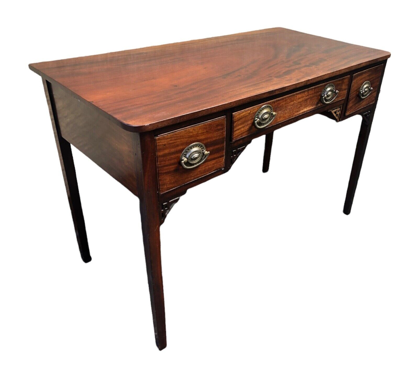 000920....Handsome Antique Mahogany Writing Or Hall Table ( sold )