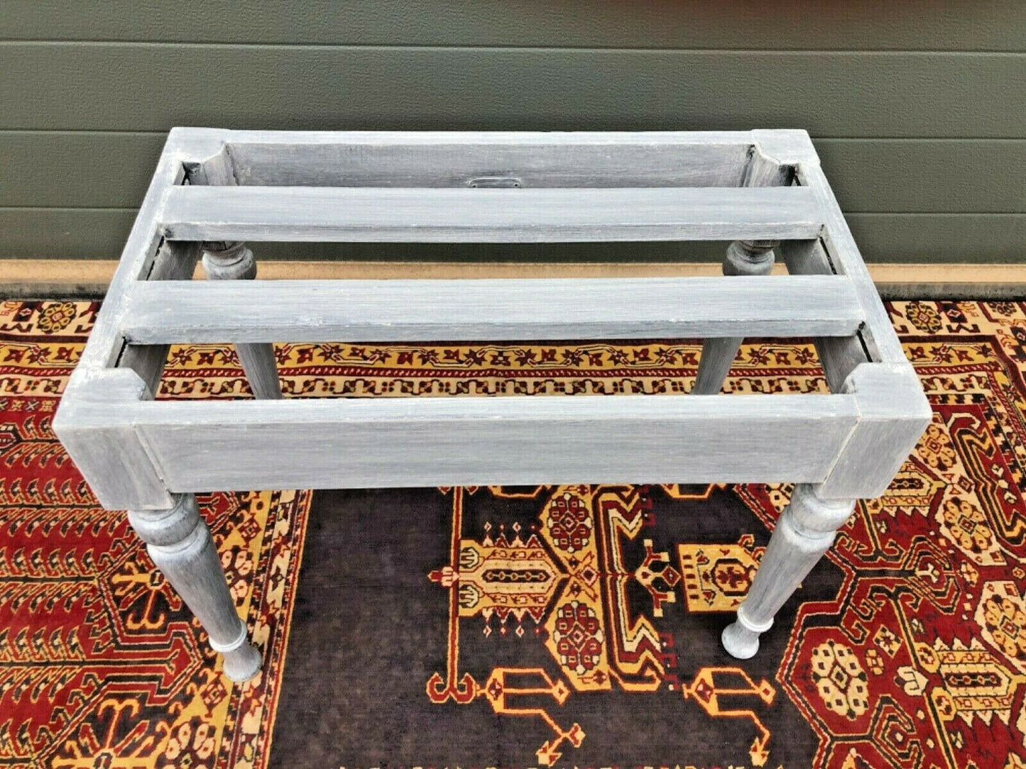 Antique Luggage Stand / Refinished Suitcase Rack ( SOLD )