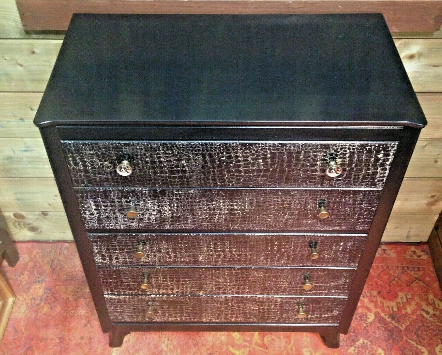 240.....Stunning Upcycled Retro Chest Of Drawers / Lebus Chest ( SOLD )