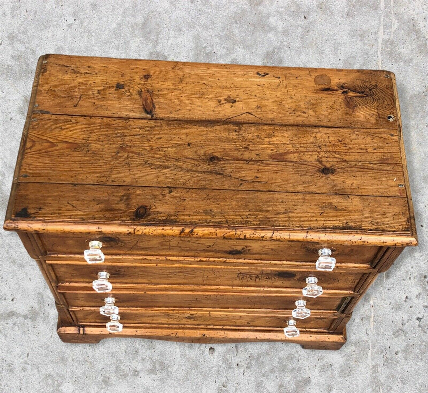 Vintage Pine Bedside Chest / Bedside Table ( SOLD )