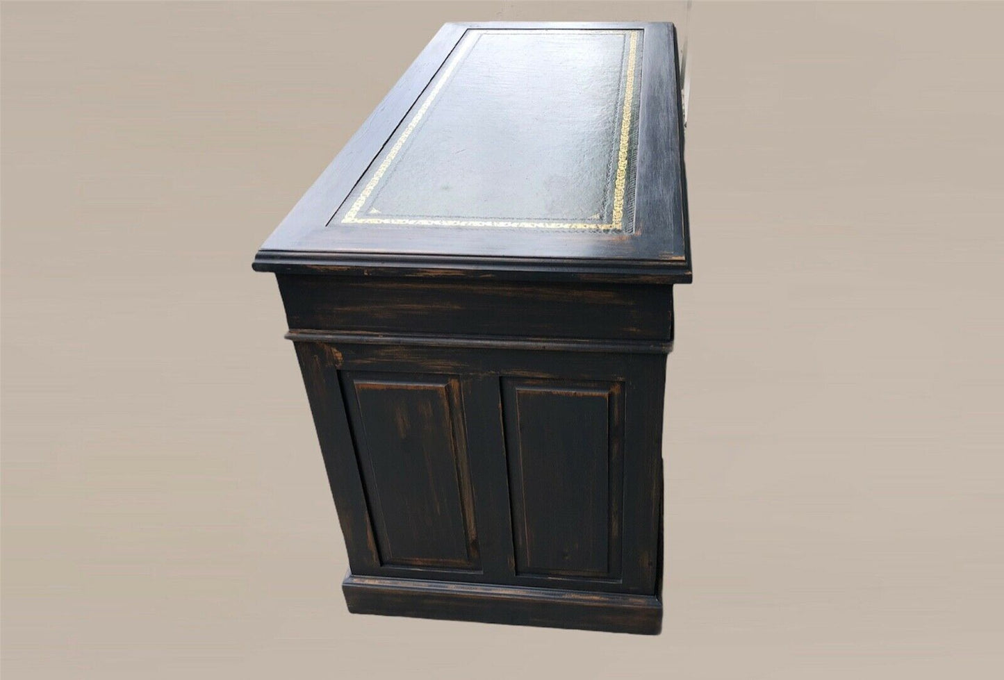 Vintage Solid Pine Pedestal Desk ( SOLD )