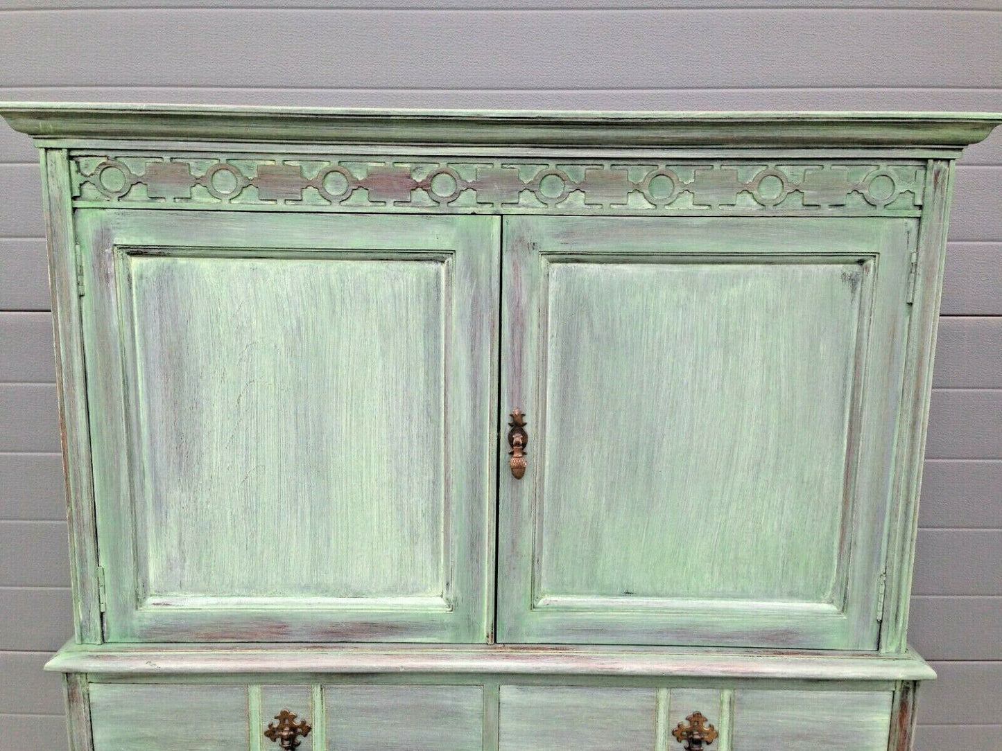 Stunning Waring And Gillows Cabinet On Chest / Make A Great Drinks Cabinet ( SOLD)