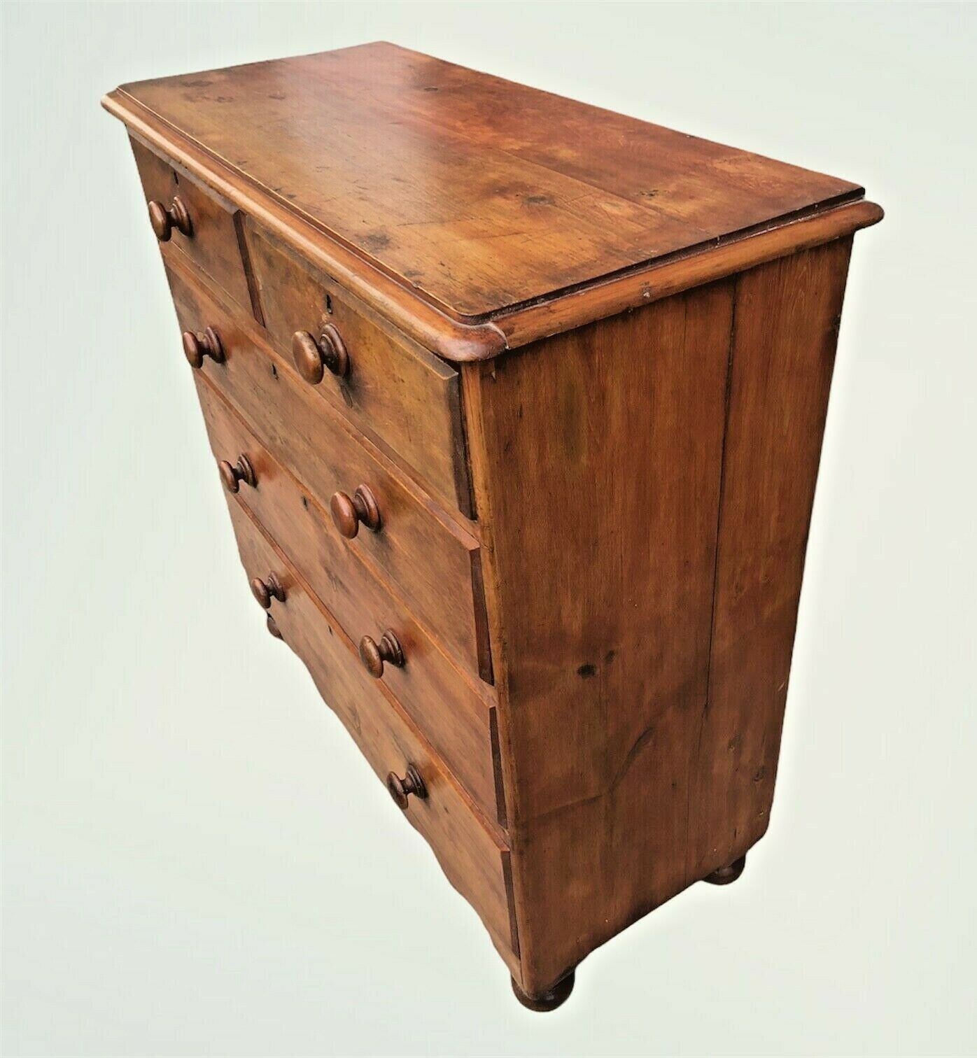 033.....Handsome Country House Stained Pine Chest Of Drawers ( sold )