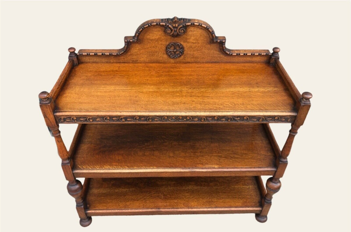 000971.....Stunning Carved Oak Antique Buffet / Sideboard ( sold )