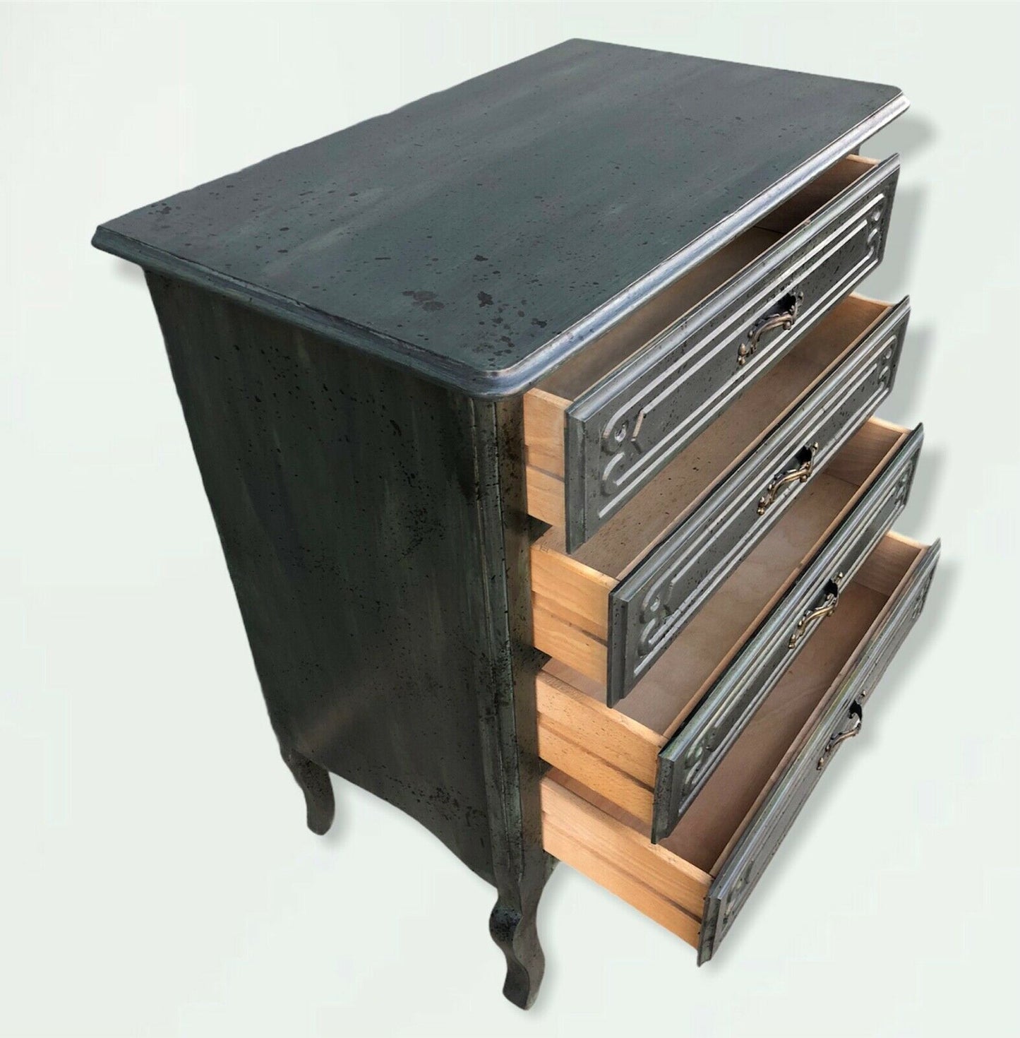 122.....Gorgeous Small Vintage French Oak Chest Of Drawers - Sold