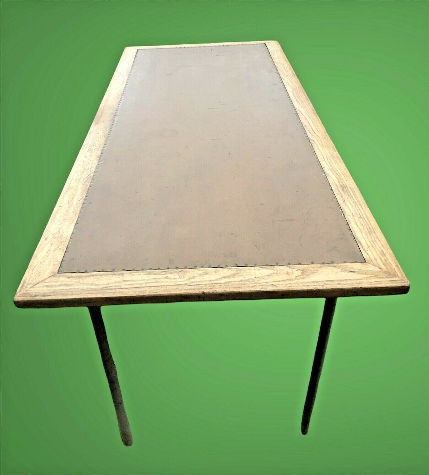 001.....Unique Vintage Upcycled Drapers Table / Dining Table / Work Table ( sold )