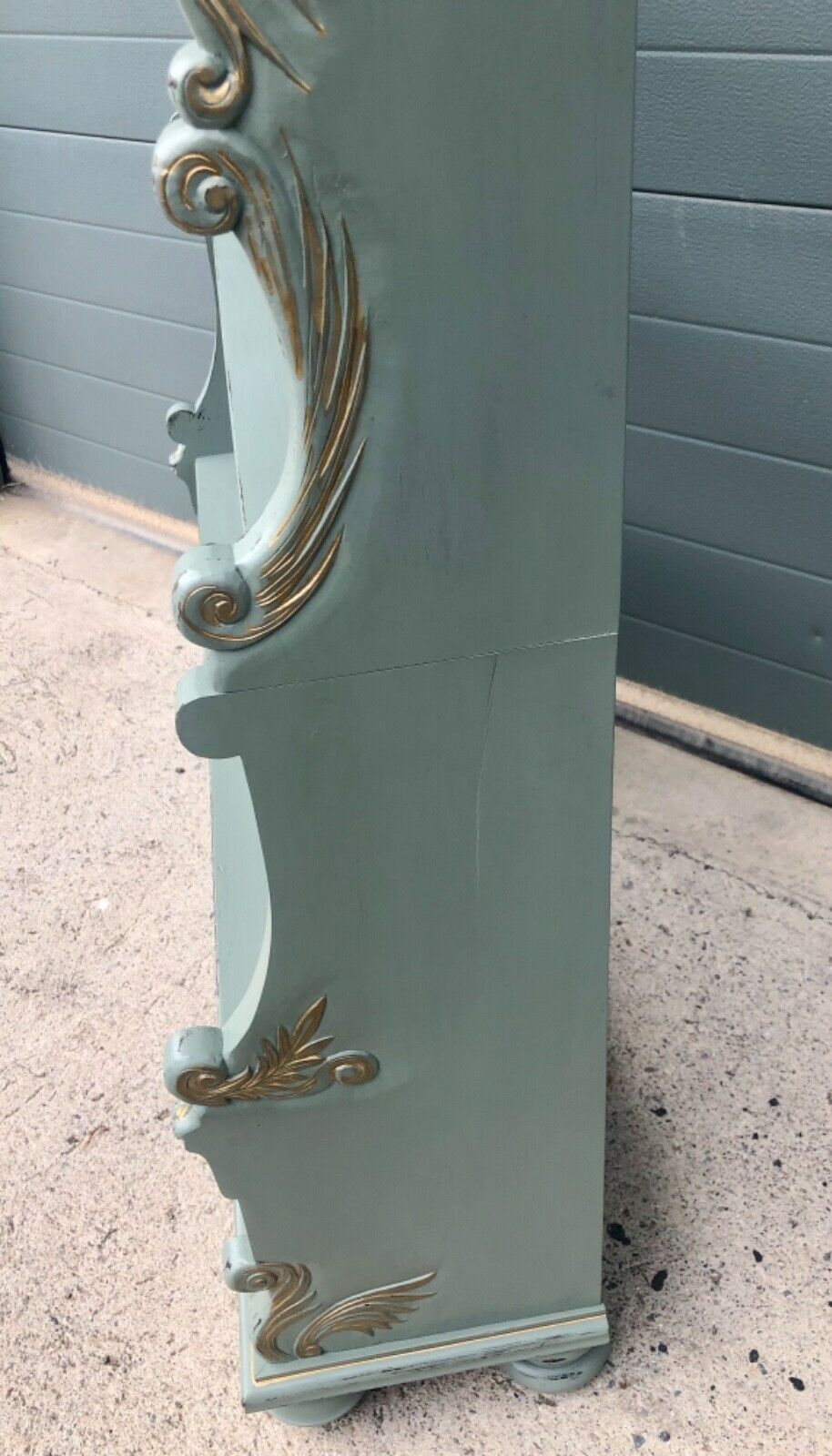 Handsome Vintage Regency Style Carved Bookcase ( SOLD )