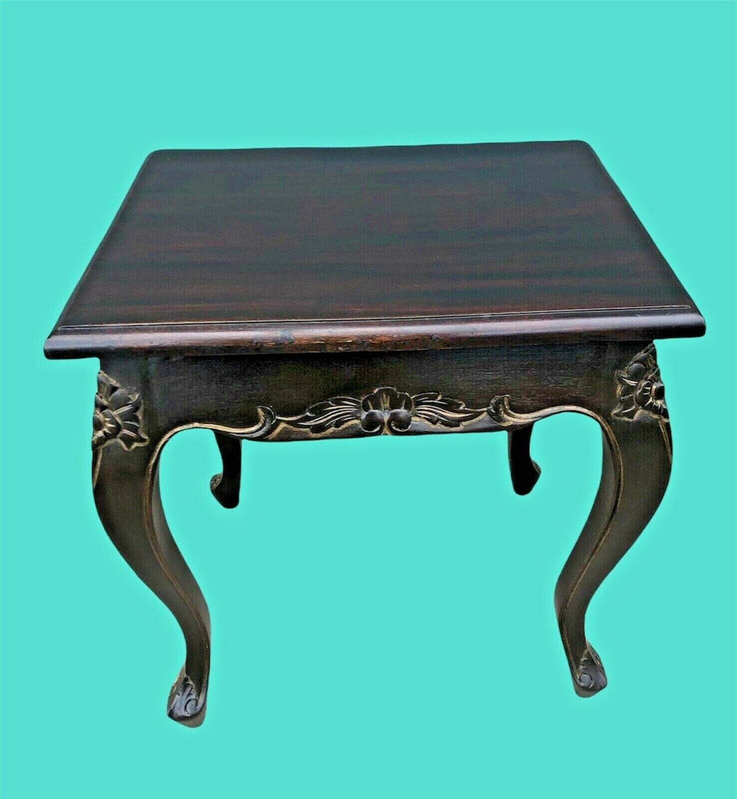 002.....Vintage Carved Mahogany Nest Of Tables ( sold )