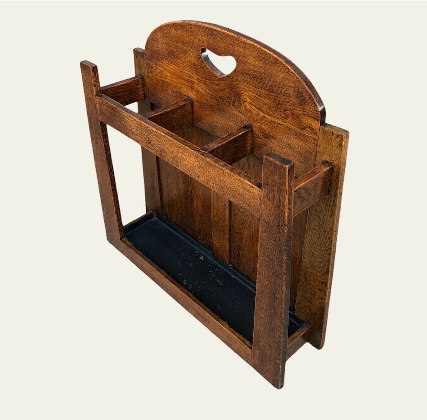 000966....Handsome Vintage Arts And Crafts Umbrella / Stick Stand ( sold )