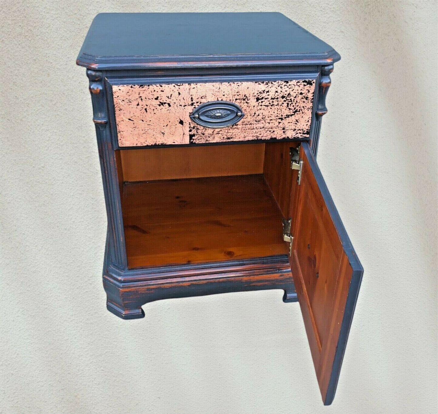 068.....Pair Of Upcycled Bedside Tables