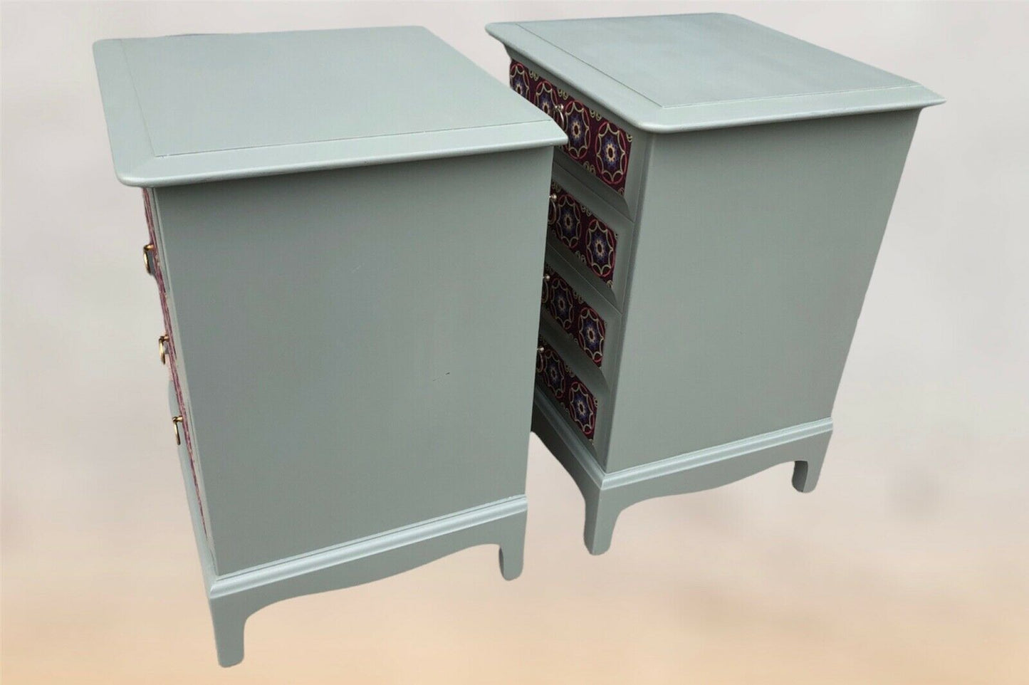 000969.....Stunning Pair Of Vintage Bedside Chests By Stag / Bedside Tables ( sold )