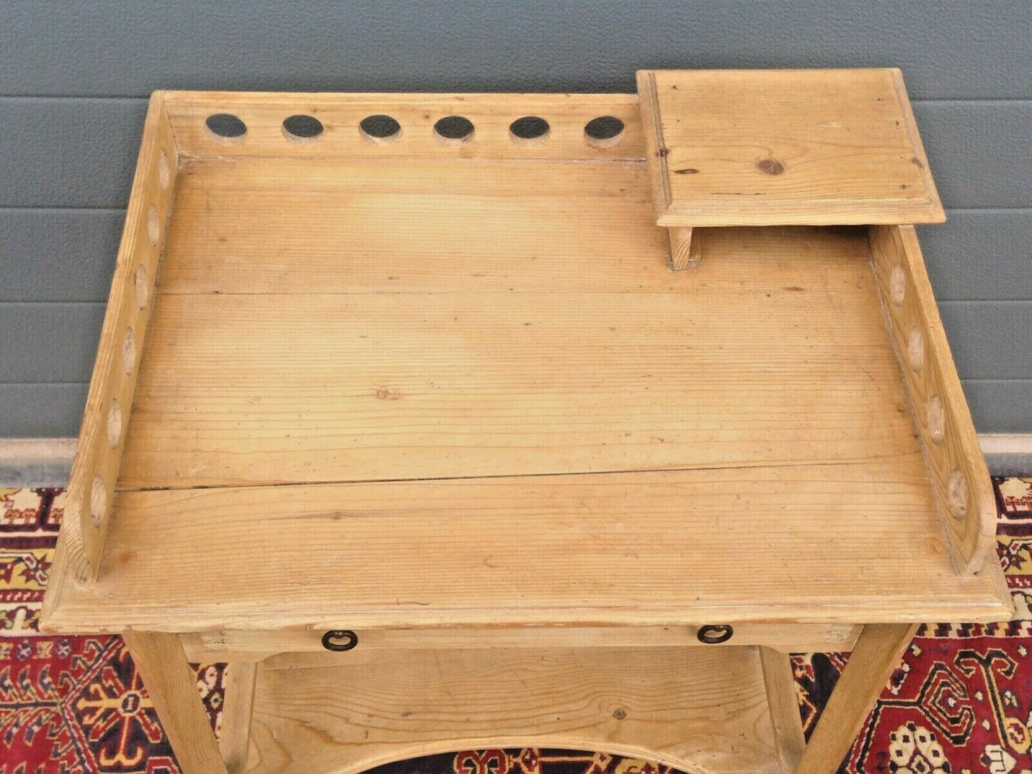 Rare Antique Pine Childs Desk / Lovely Old Bedside Table ( SOLD )