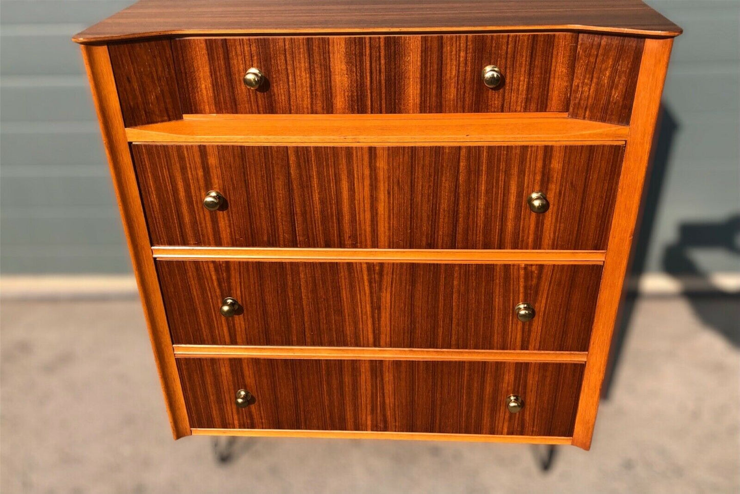 000977.....Stunning 1950'S Retro Tola Wood Chest Of Drawers By Austinsuite ( Sold )