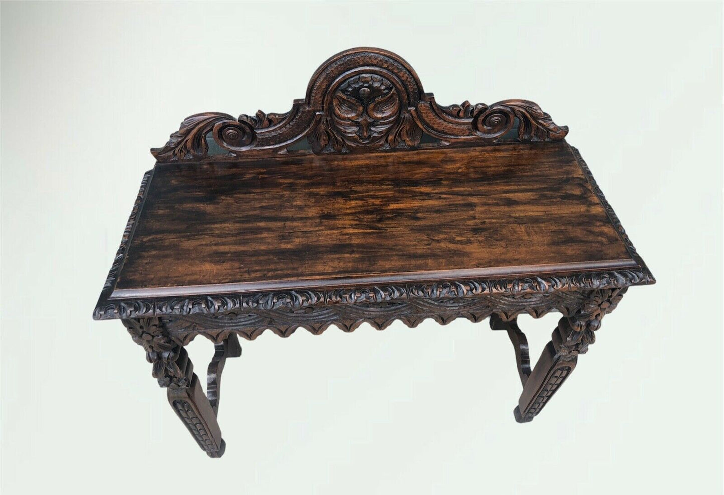 Stunning Antique Carved Oak Hall Table ( Sold )