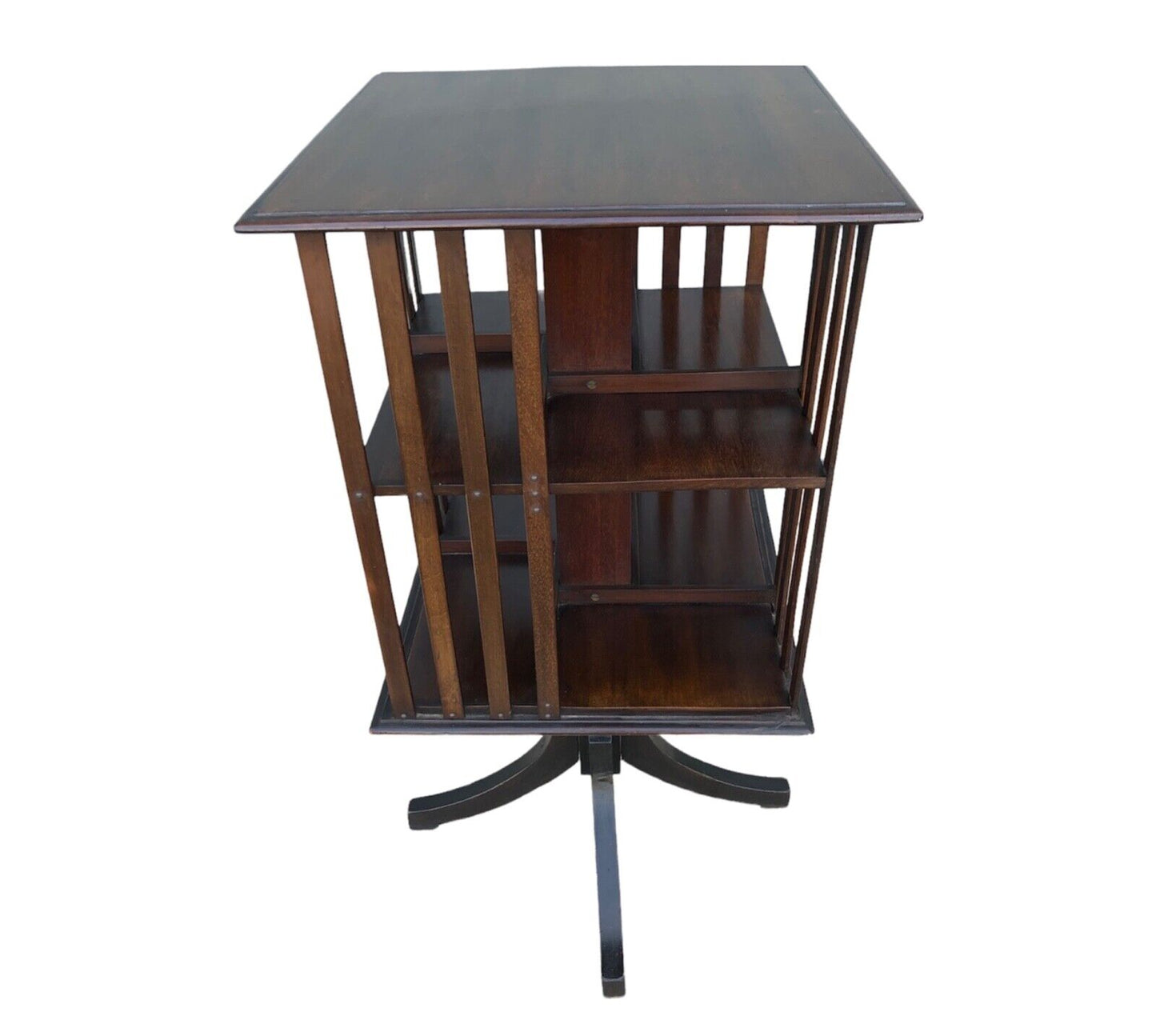 000925....Handsome Vintage Mahogany Revolving Bookcase ( sold )