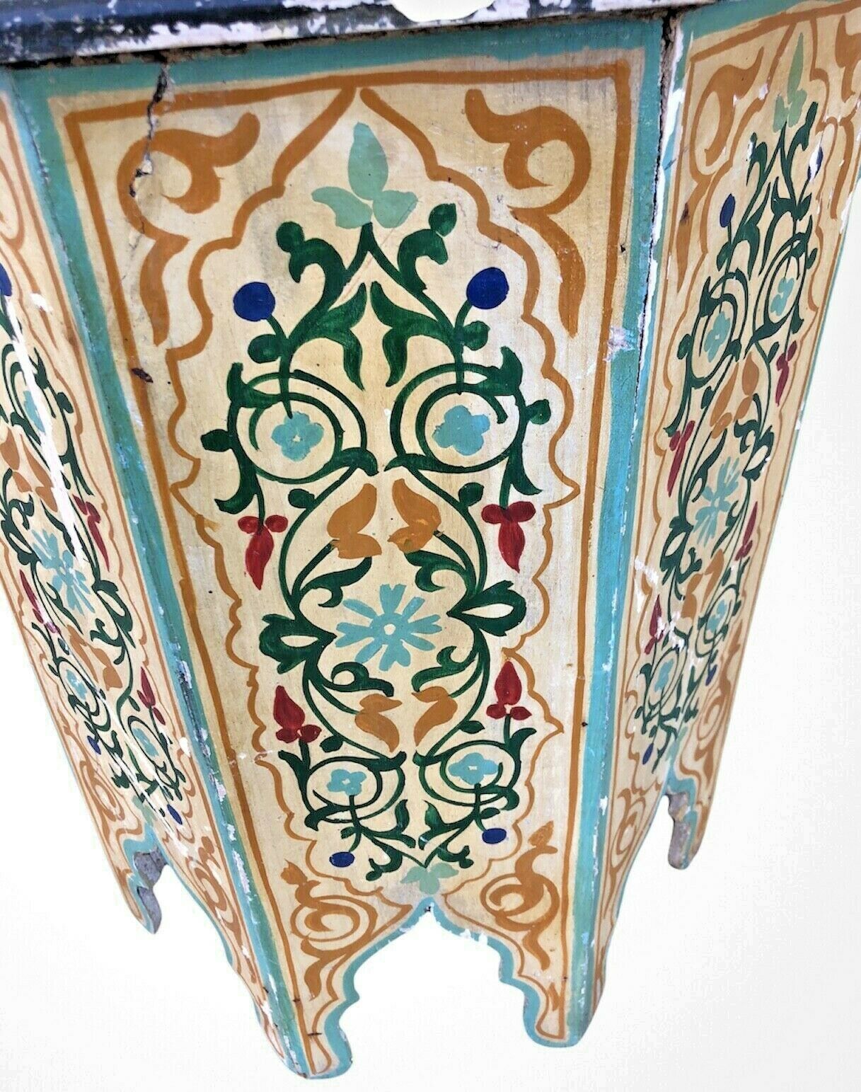 Vintage Indian Hand Painted Table ( SOLD )