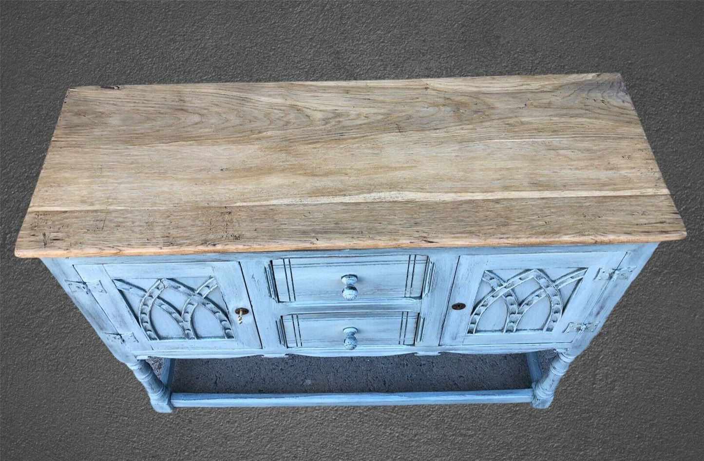 Gorgeous Vintage Carved Oak Sideboard / Gothic Style Sideboard ( SOLD )