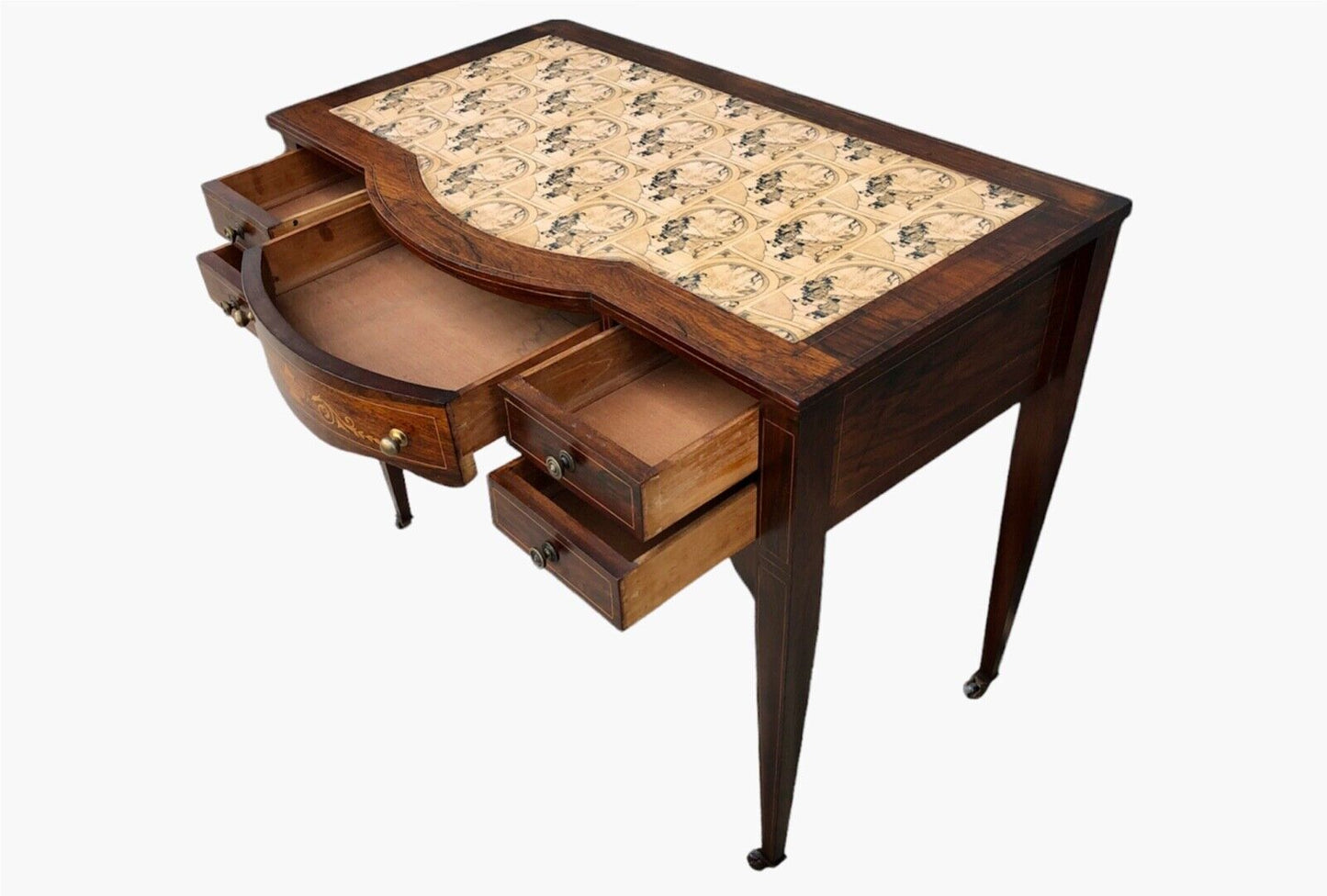 000927....Handsome Antique Rosewood Writing Desk ( sold )
